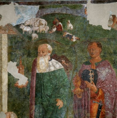 两位国王，来自魔法崇拜的细节 作者 詹法兰西斯科·达·托尔梅佐